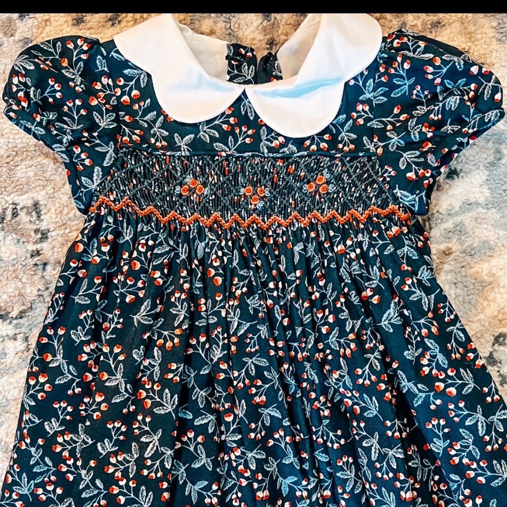 Smocked baby dress